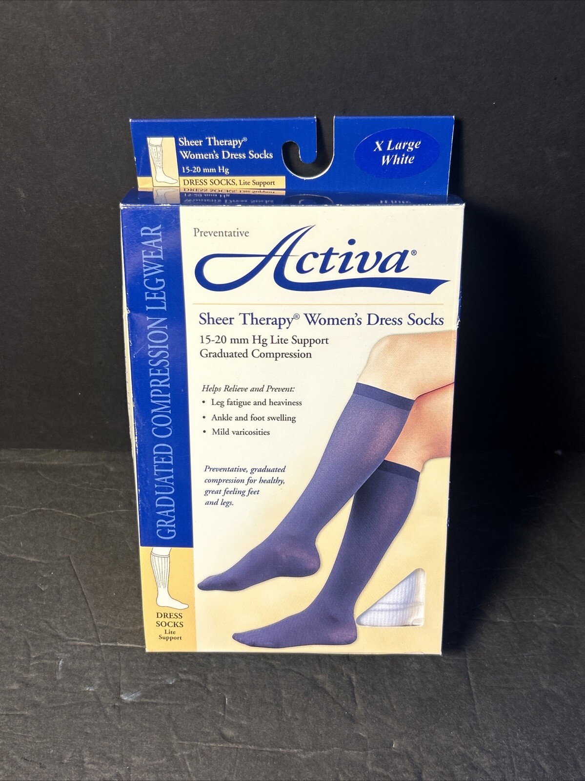 Activa Women Knee Dress Compression Socks 15-20mmhg Supports Therapeutic Therapy