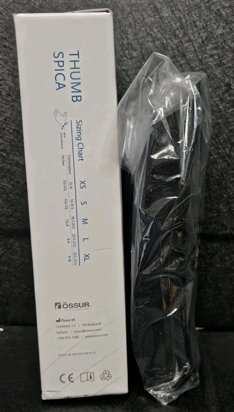 Ossur Form Fit Thumb Spica 8 Inch XS Right