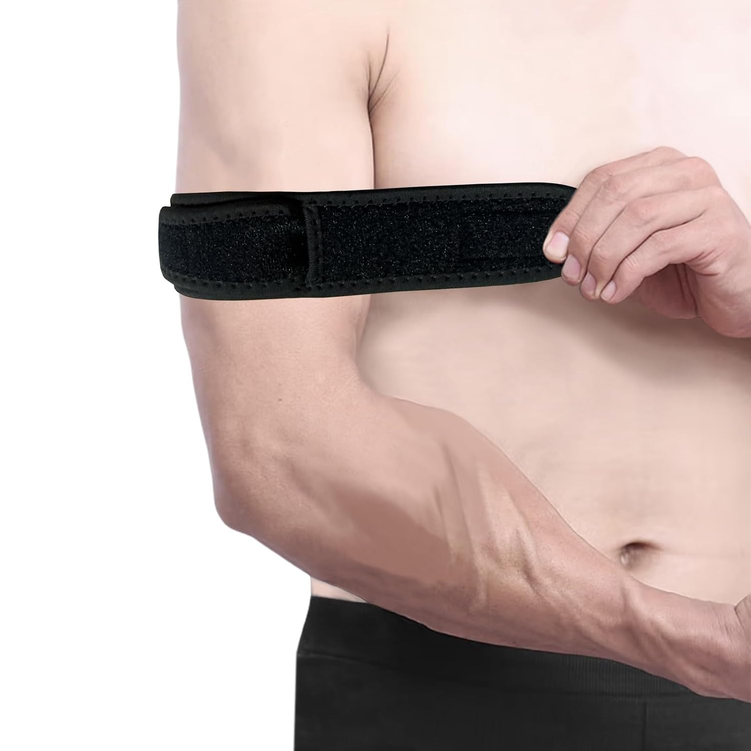 Upper Arm Compression Support Brace Band for Pain Relief, Bicep Compression, Tri