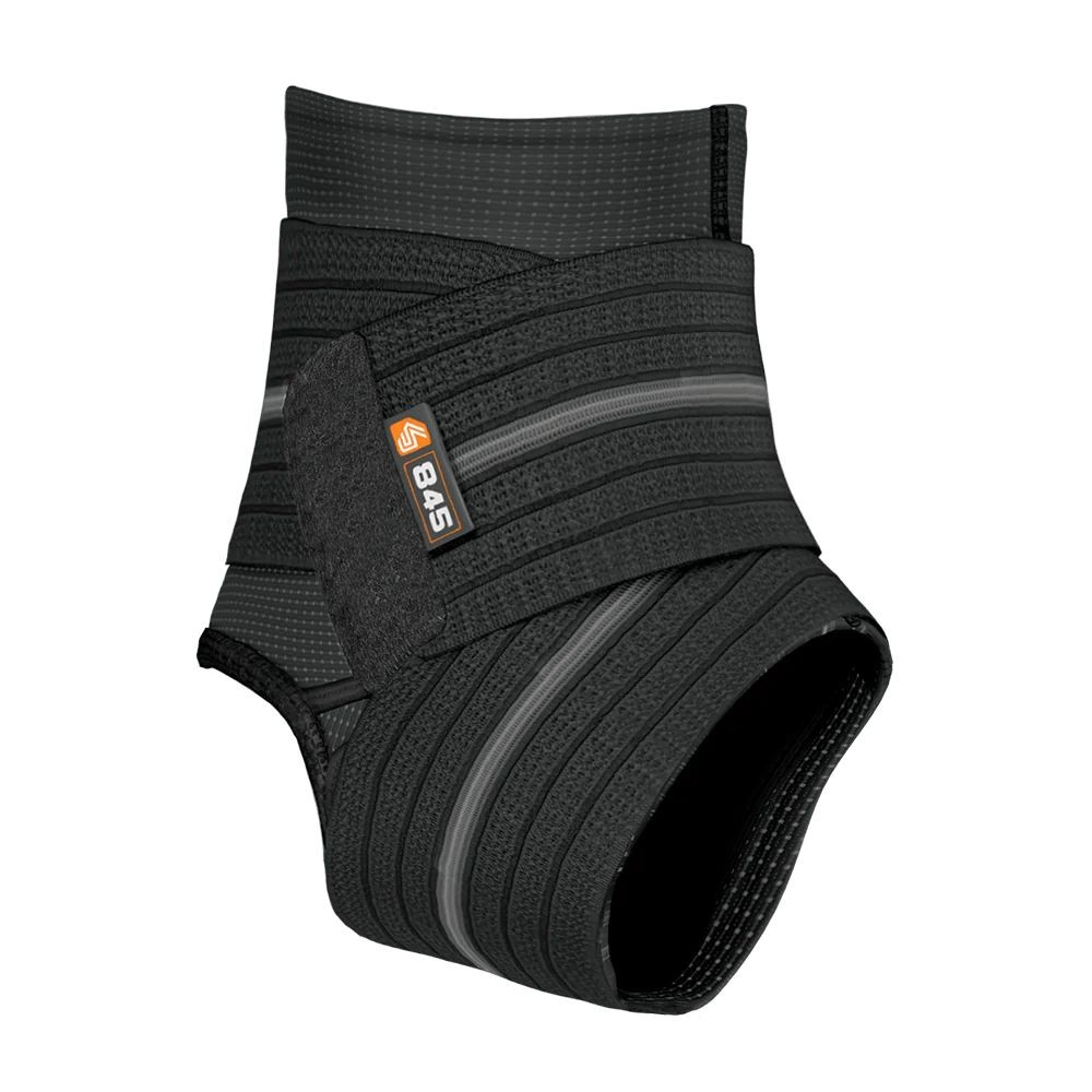 Shock Doctor Ankle Sleeve w/Compression Wrap Support – Black – L