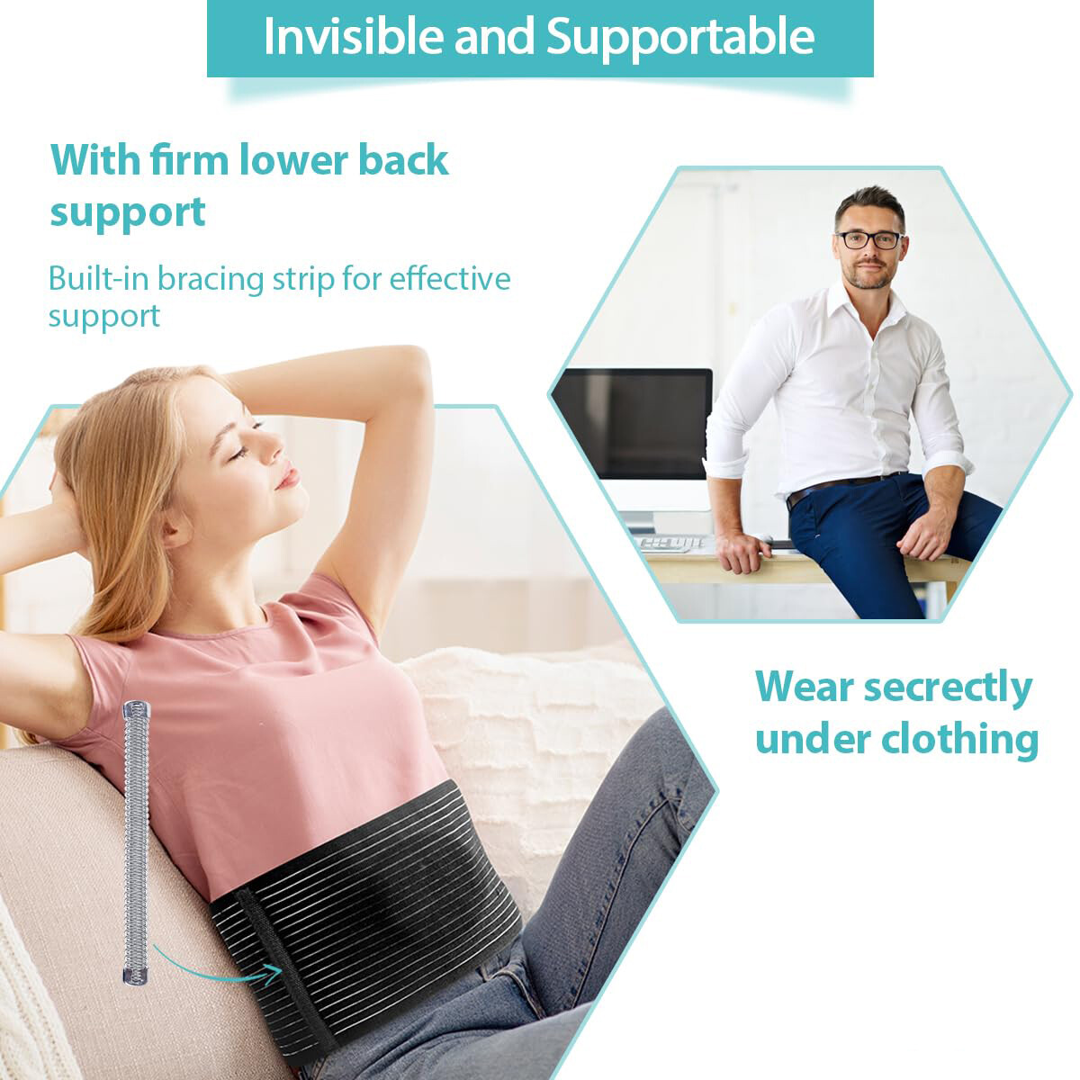 Umbilical Hernia Belt for Men and Women Abdominal Support Binder with Pads Warp