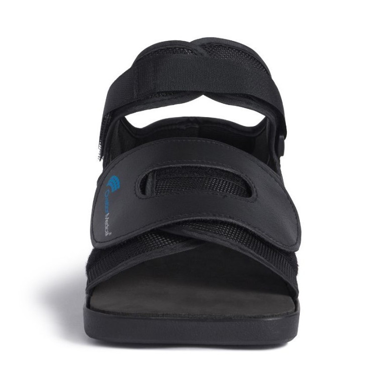 Ovation Medical Square Toe Mesh Top Post-Op Shoe High Ankle Strap M Black