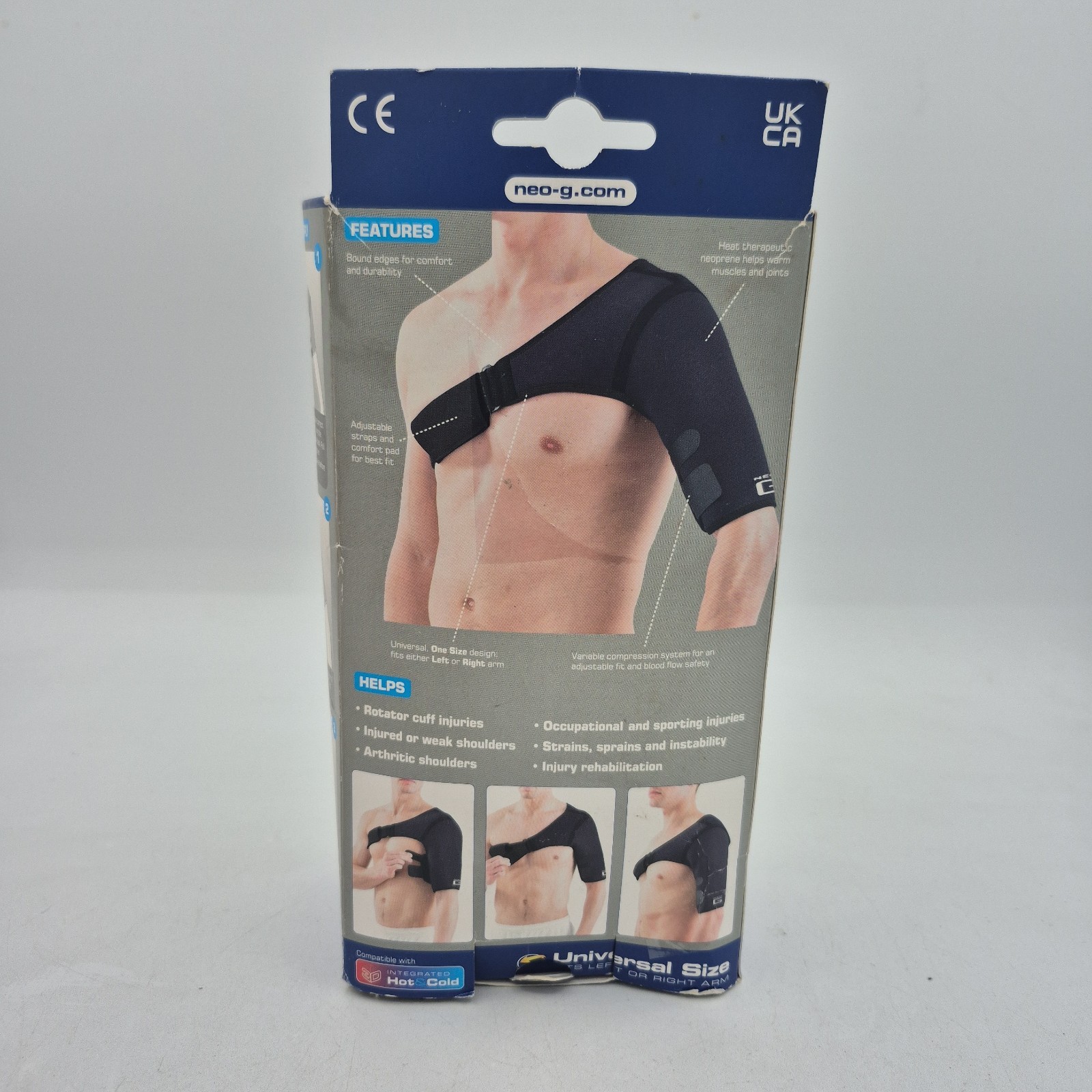 NEO G REF 696 EASY-FIT SHOULDER SUPPORT UNIVERSAL SIZE LEFT or RIGHT ARM