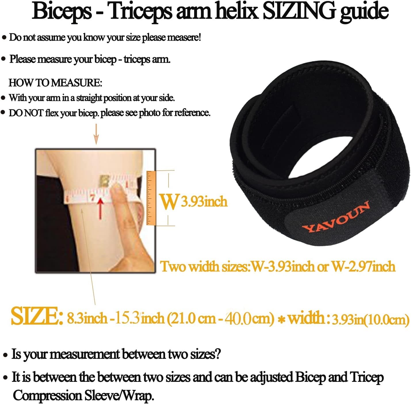 Tendonitis – Bicep ＆ Tricep Compression 1 Count (Pack of 1), Black