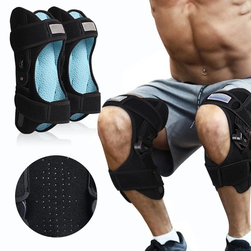 Adjustable Exoskeleton Walking Aid Knee Support Brace Gear Leg Joint Rehab Power