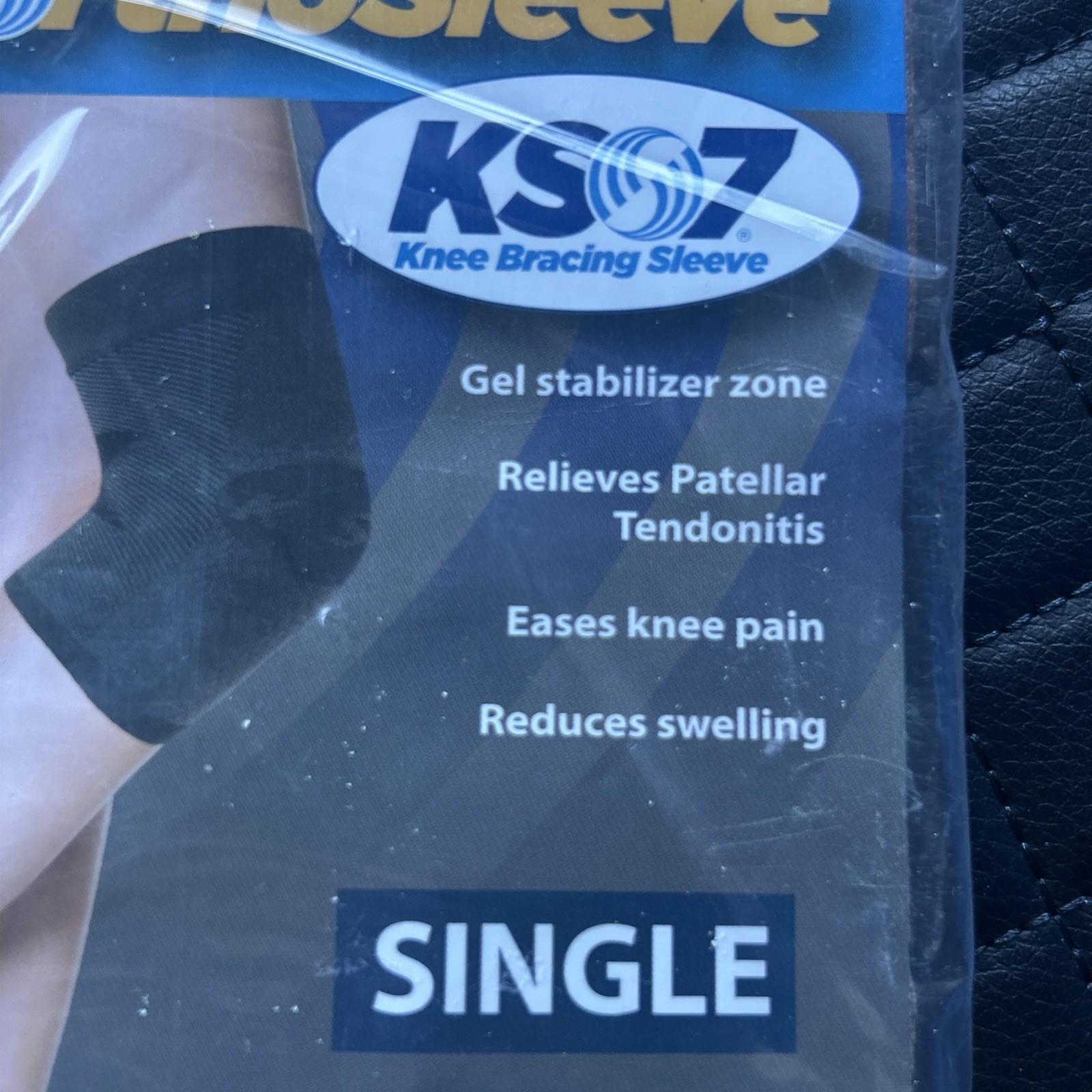 OrthoSleeve Size XL (19″-21″) Single Knee Brace Ks7 Beige Gel Stabilizer Zone