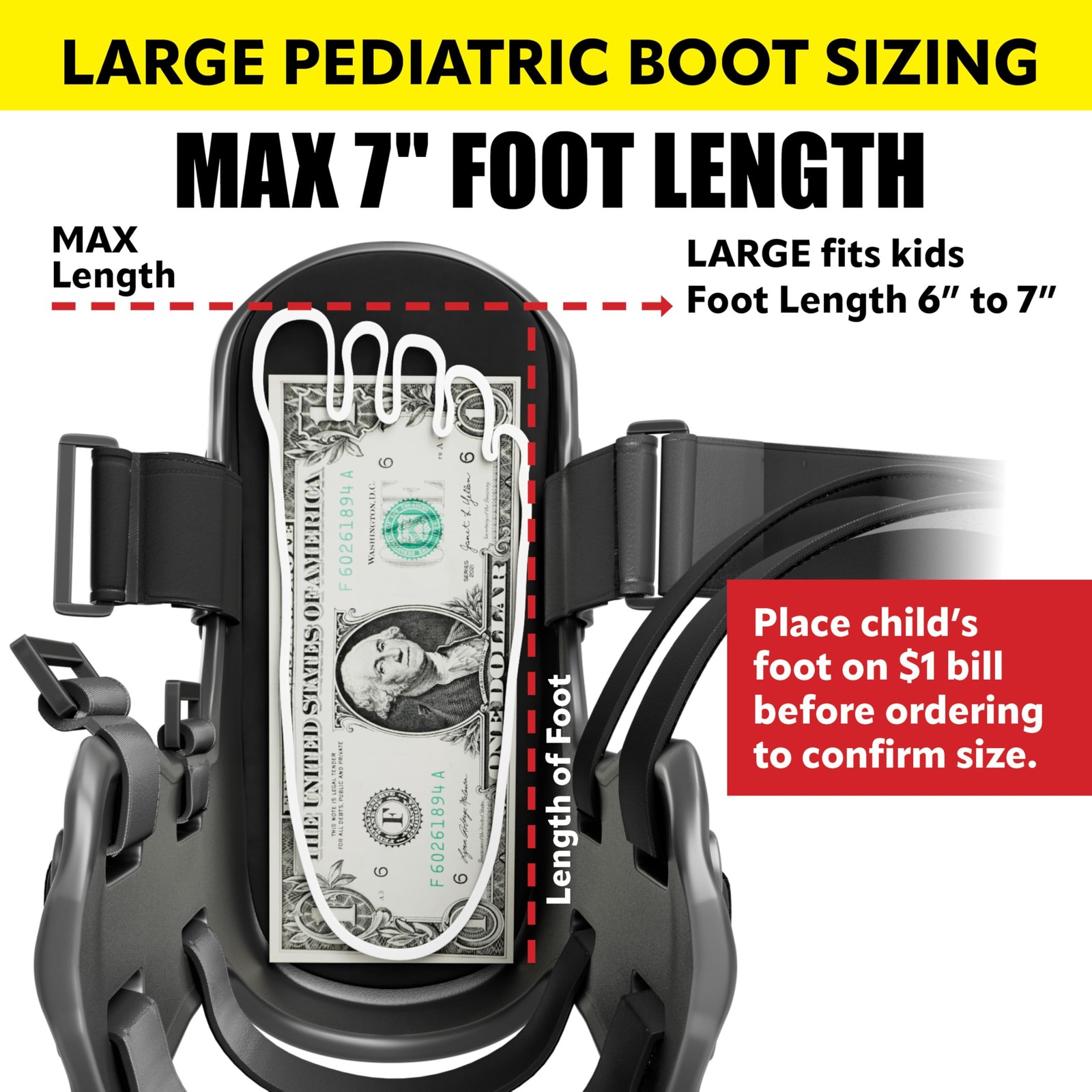 Pediatric Walking Boot – Only, Orthopedic Foot Boot & Ankle Brace for Spraine…