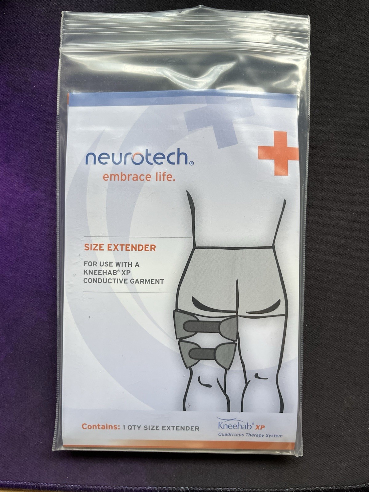 Neurotech KneeHab xp size blue gray color size extender