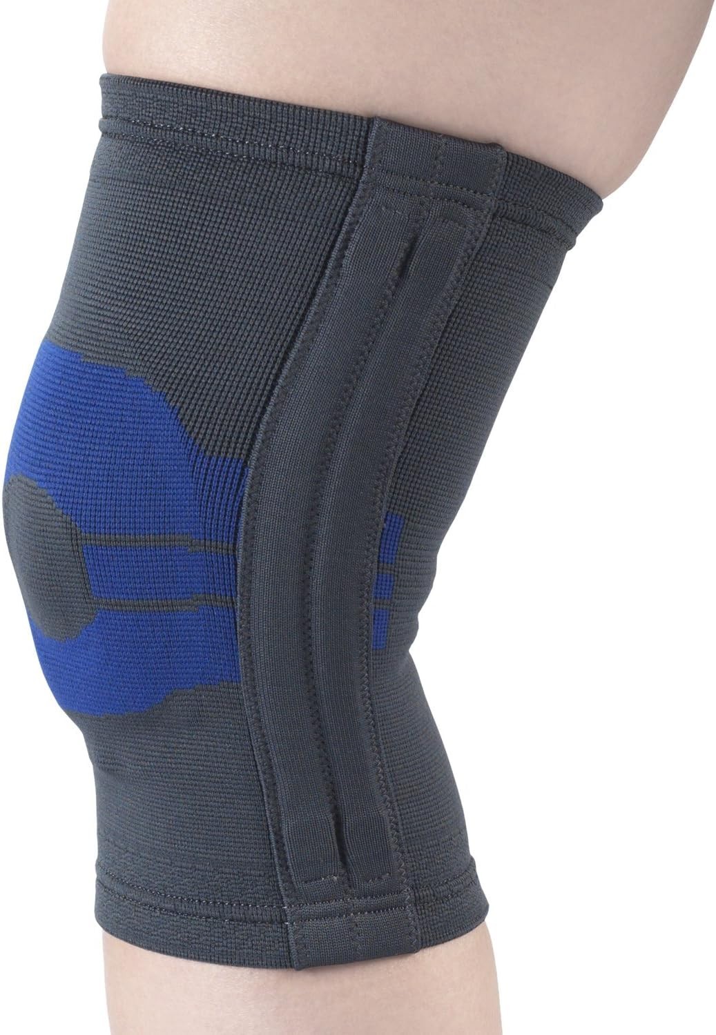 OTC Knee Brace, Compression Recovery, Gel Insert, Flexible Side Stays,Large 2435