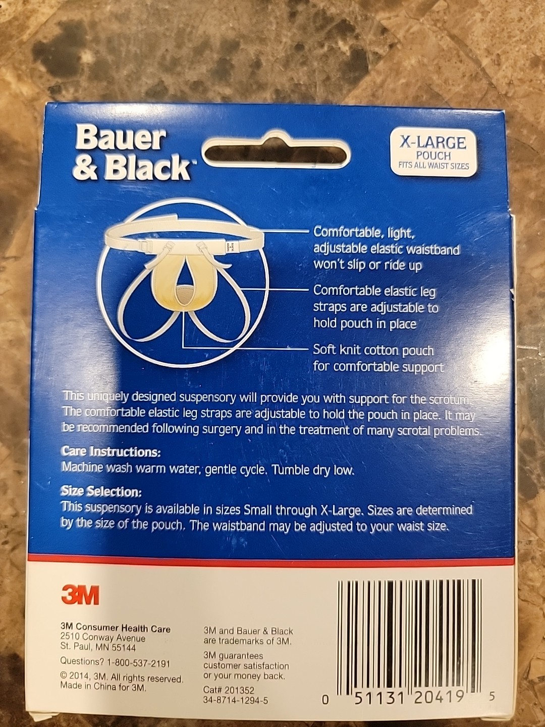 3M – Bauer & Black – Athletic Suspensory – X-LARGE 201352 – New