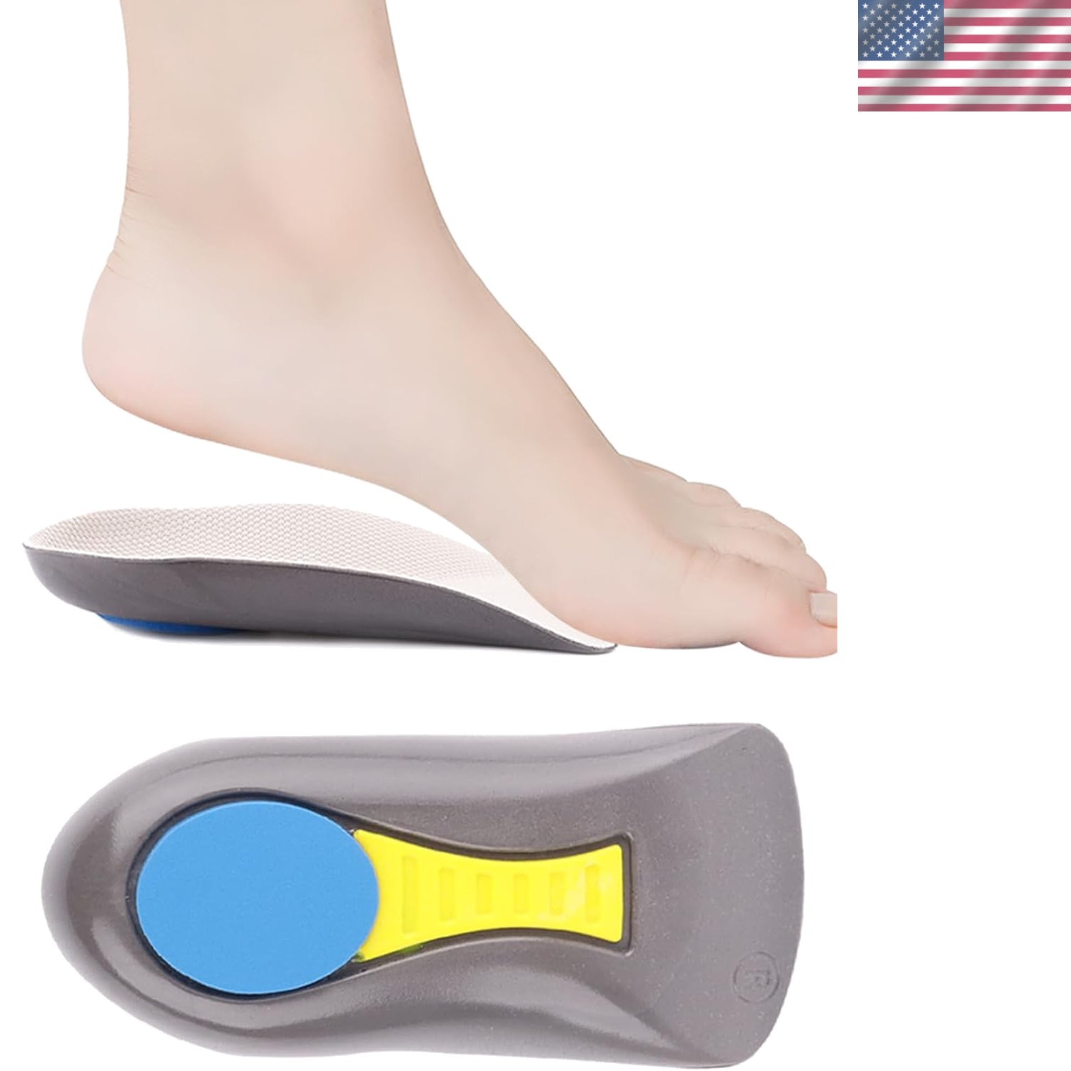 Breathable Foam Heel Cups for Foot Pain Relief | Podiatrist Recommended Comfort