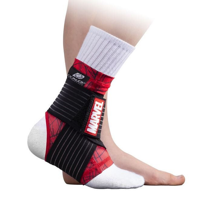 DonJoy Advantage Ankle-Sleeve w Compression Figure-8 Strap Youth Sz Spiderman