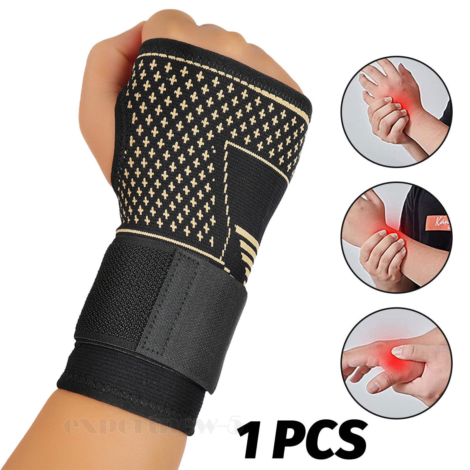 1PC/2PCS Sports Wrist Hand Support Brace Splint Carpal Tunnel Sprain Arthritis