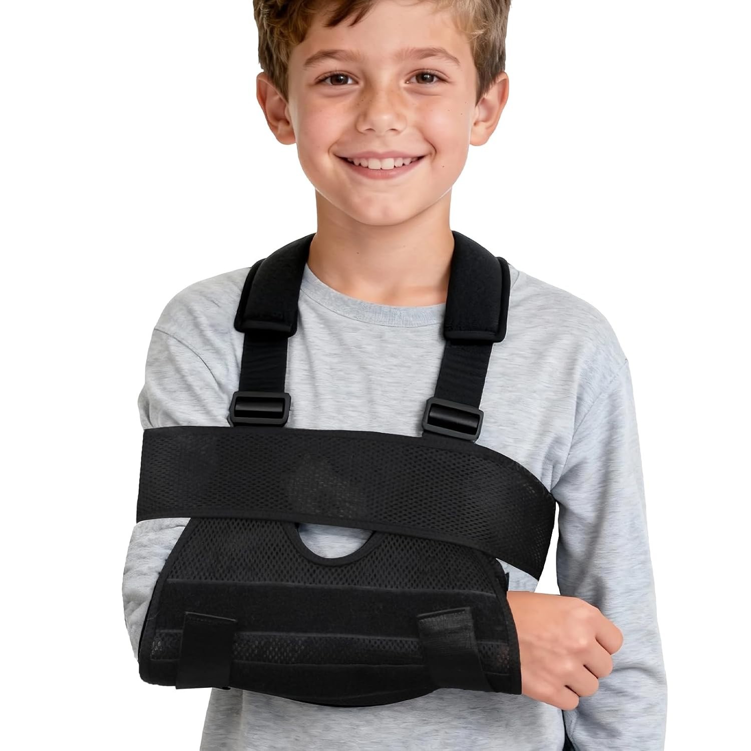 Breathable Mesh Arm Sling for Children – Adjustable Shoulder Immobilizer (XS)
