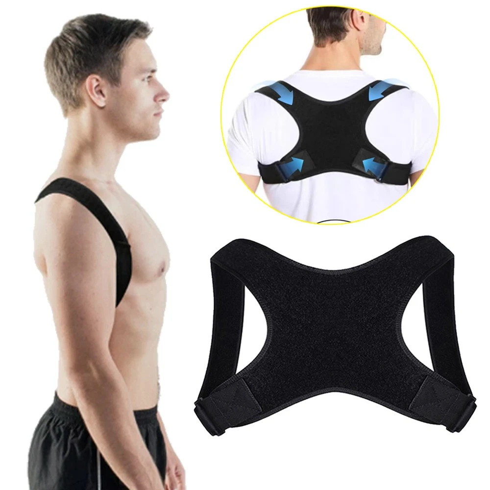 1-2Set Posture Corrector, Back Brace for Men Women,Fully Adjustable Straightener