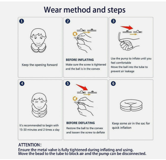 Cervical Neck Traction Device – Inflatable Collar for Neck Pain Relief