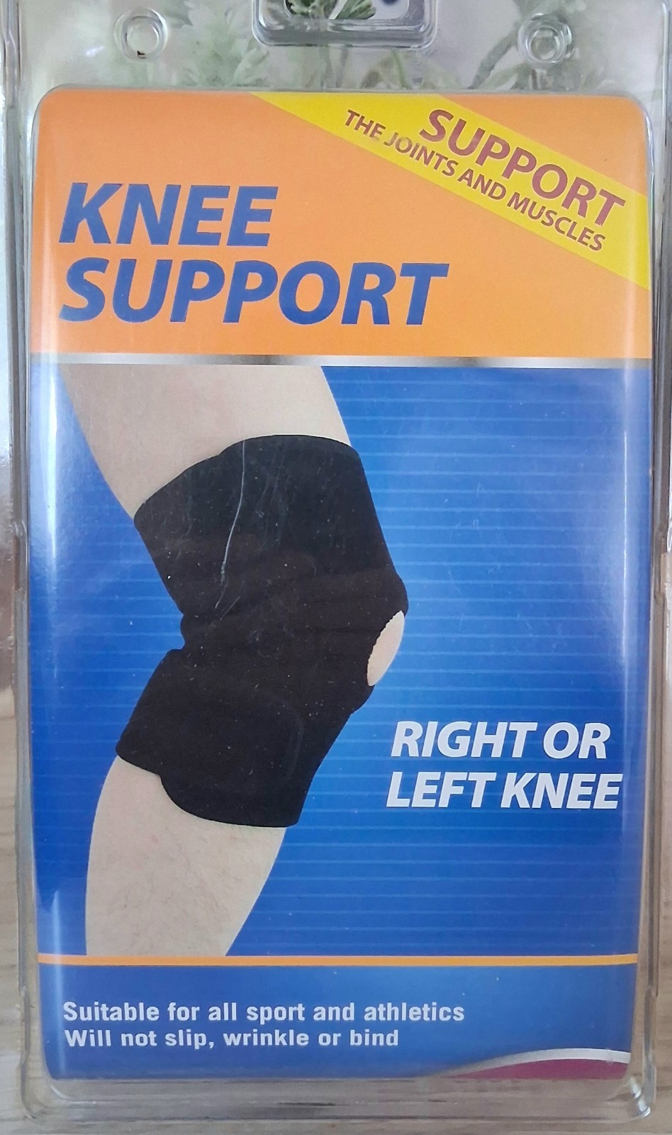 OBO Knee Support Brace Large Right or Left Knee Open Patella Sport Sleeve