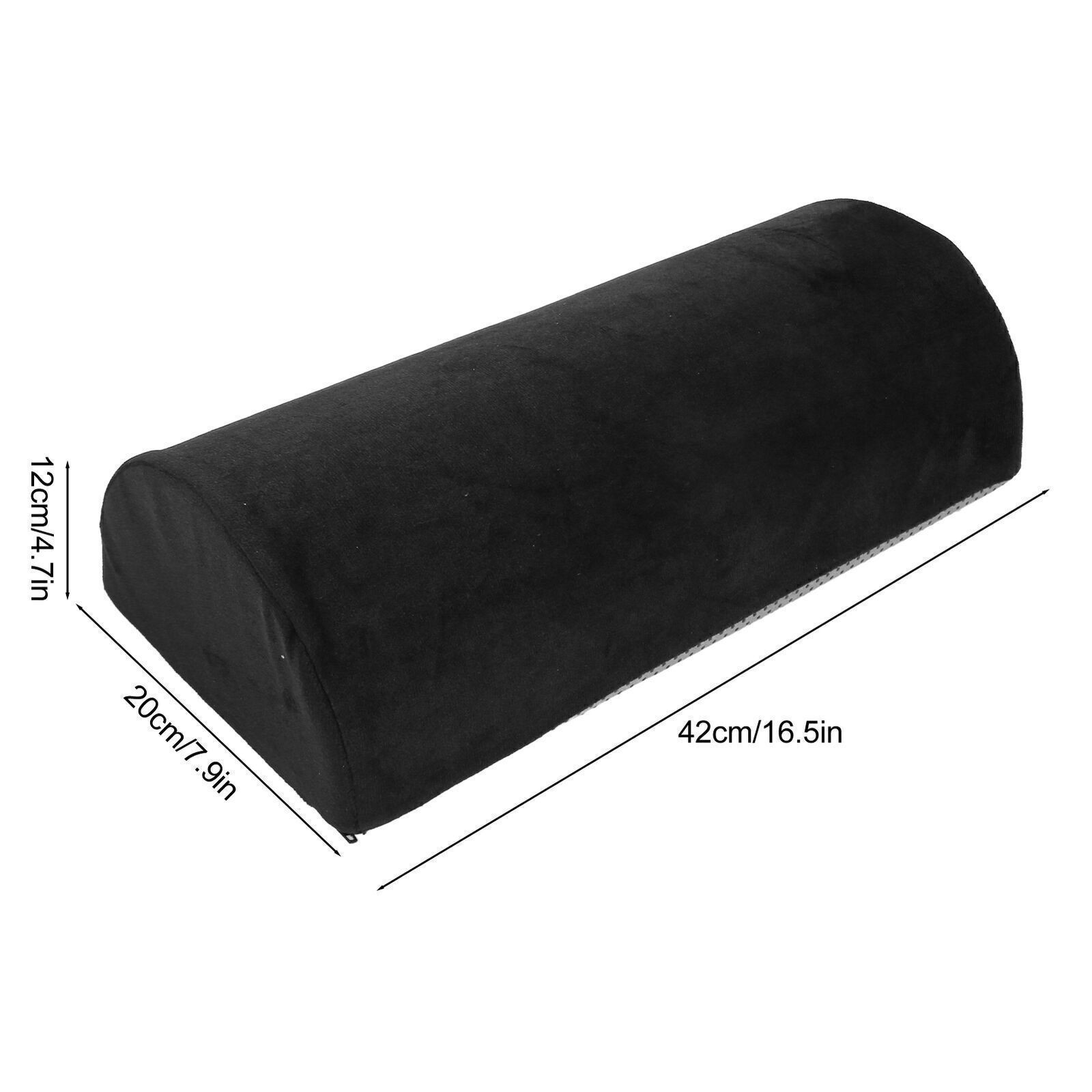 Half Moon Pillow Black Ankle Knee Neck Lumbar Support Cushion Elderly People