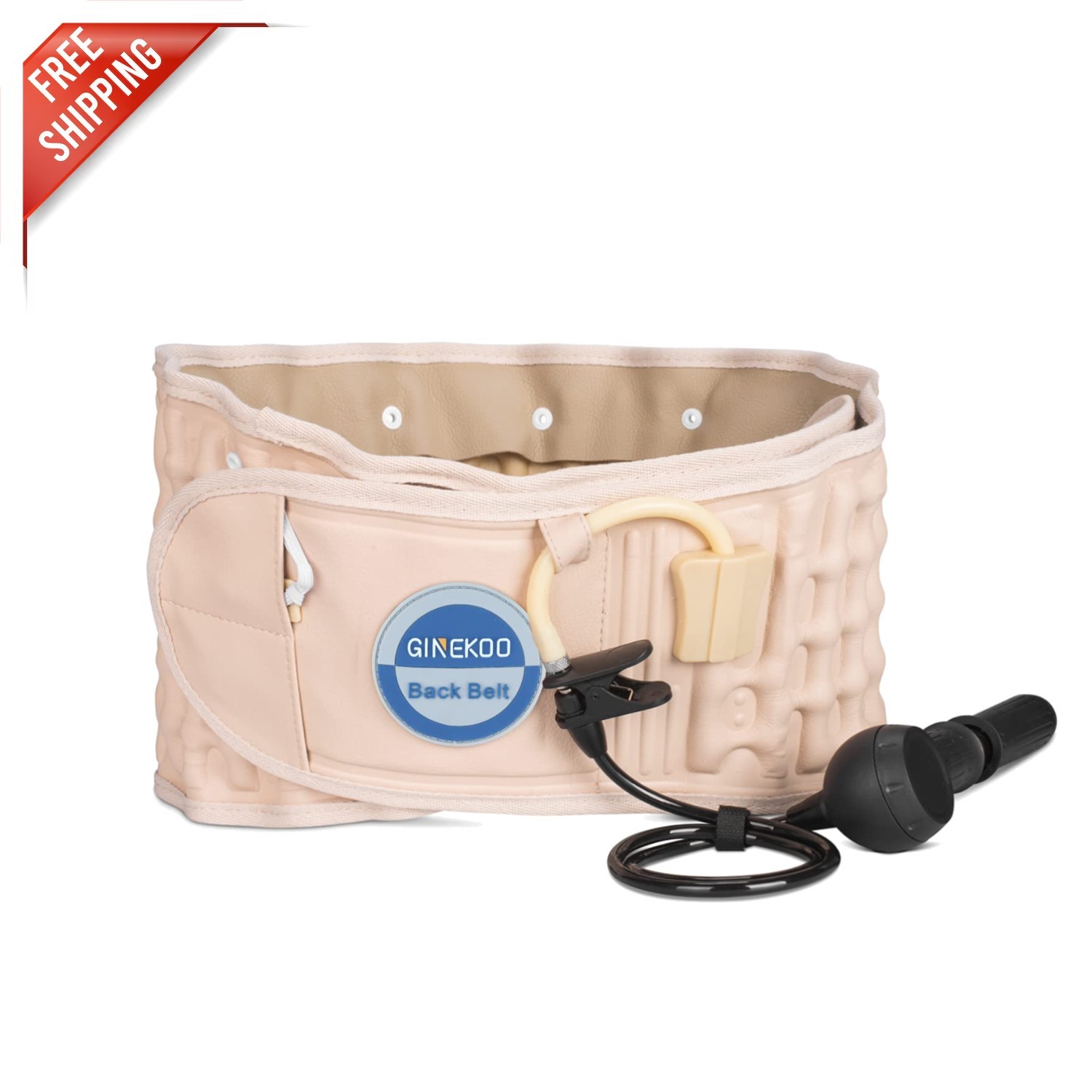 Lower Back Pain Reliever | Inflatable Belt with Lumbar Support for Men & Women