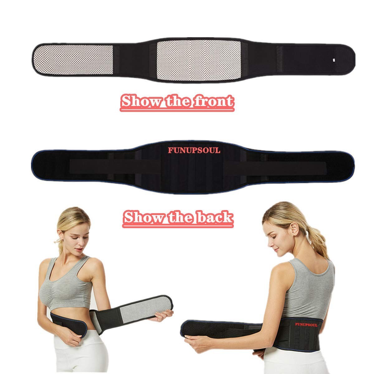 Thermal Magnetic Back Brace – Adjustable Self-Heating Support for Men & Women