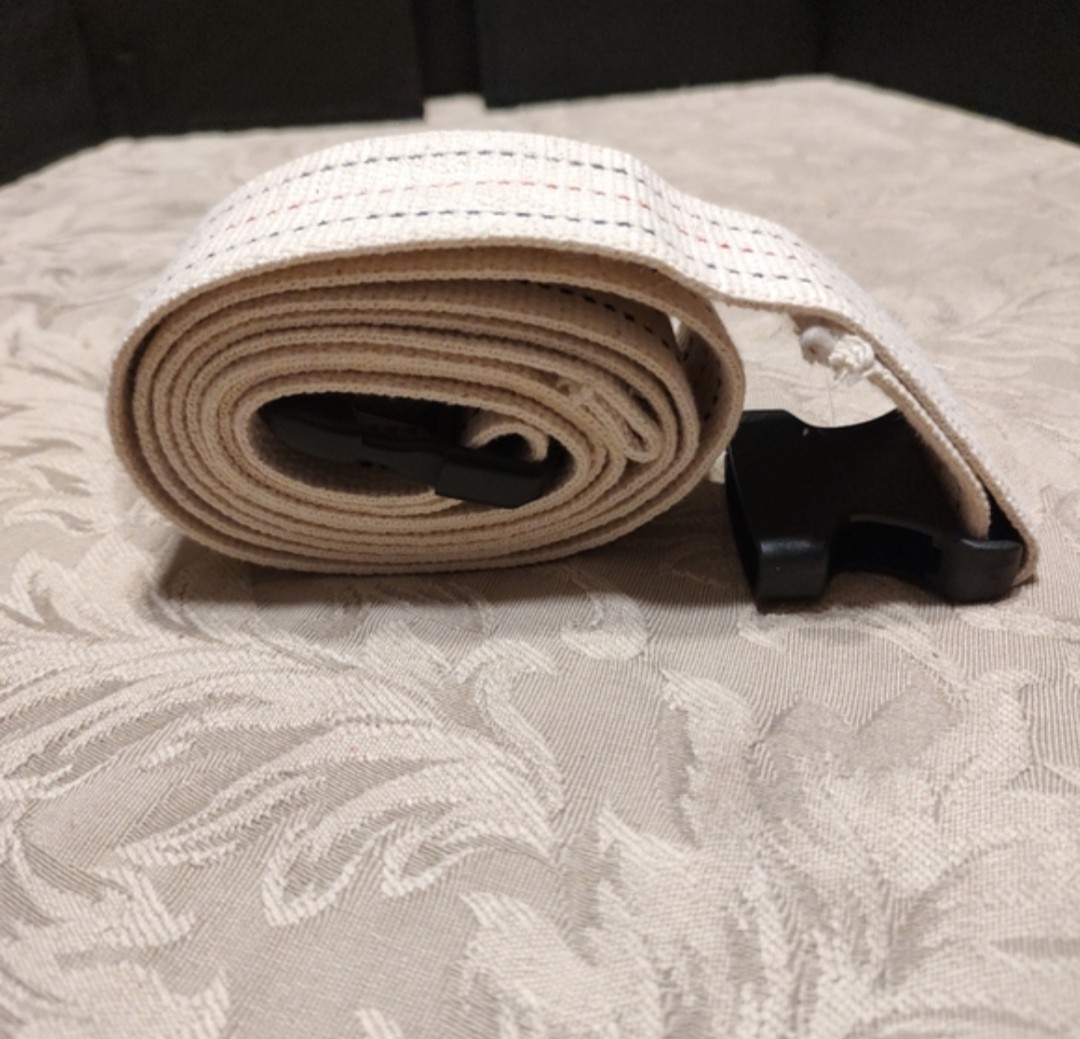 ⚕️🫂⚕️ NWOT Medical Gait Patient Transfer Belt Pinstripe with Plastic Buckle
