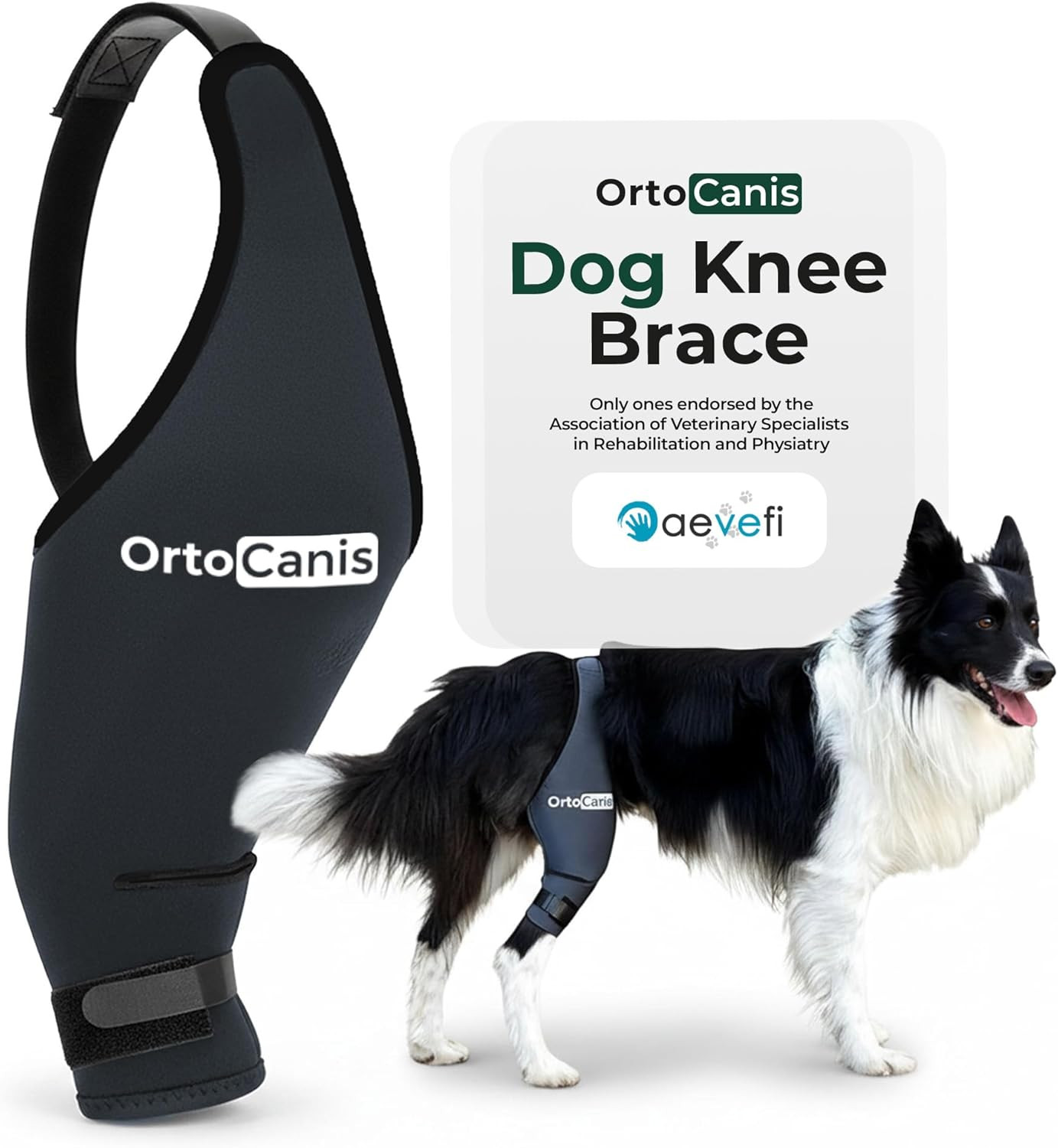 Dog Knee Brace for Hind Leg Support – Flexible Neoprene Knee Brace for Dogs with