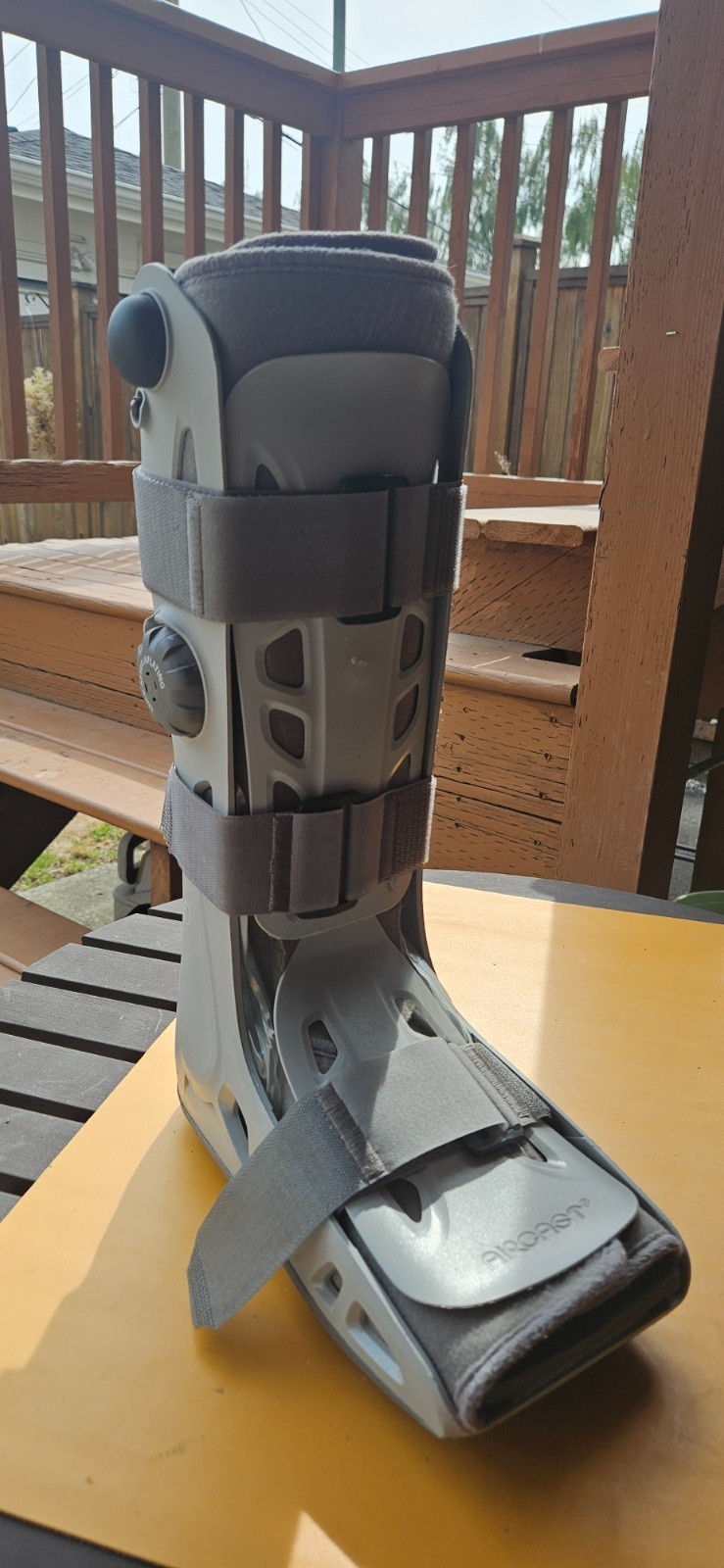 Aircast AirSelect Walker Boot Large Air Cast Walking Boot Inflatable Size L Grey