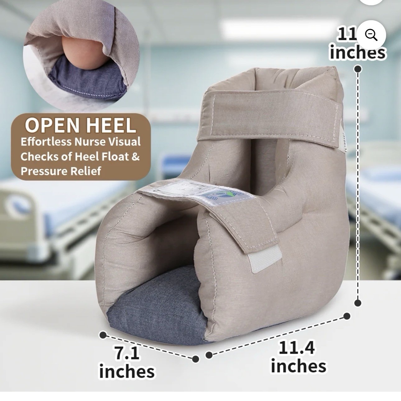 Ehucon Egg Shell Foam Heel Protector. Comfort Foot Pillow For Pressure Sores