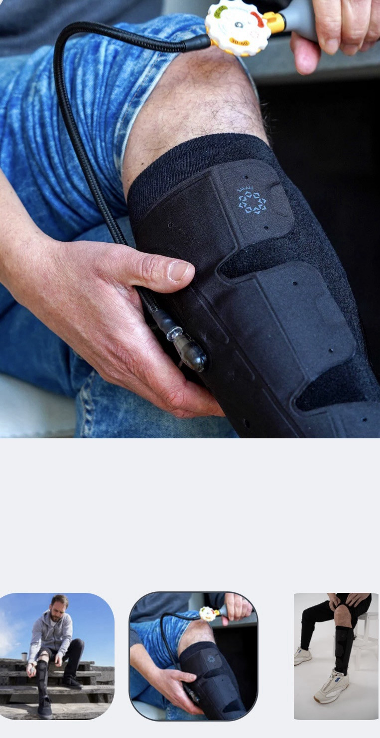Air Compression Leg Wrap Aero Wrap by Sun Scientific Form Fitting Large BLK New