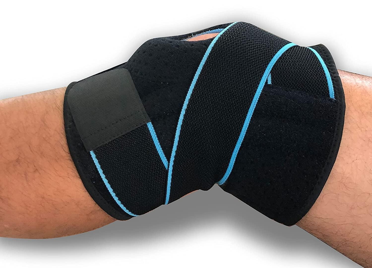 Compression Knee Brace for Support Weightlifting Running Arthritis (1 Pack)