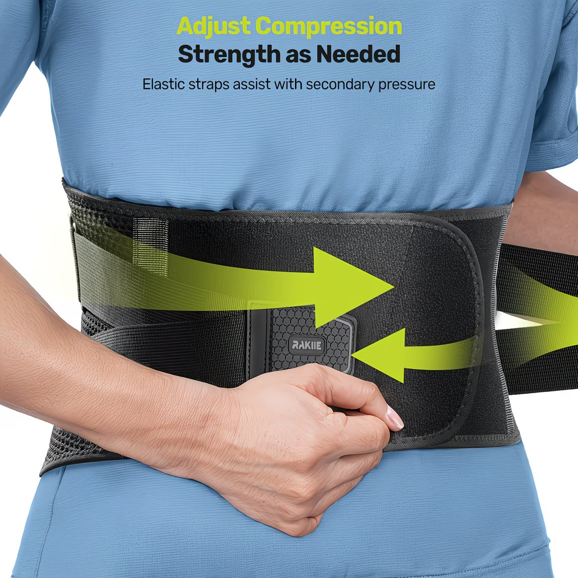Back Support Belt, Unisex Lumbar Spine Support, Breathable Soft Mesh with 7 Supp