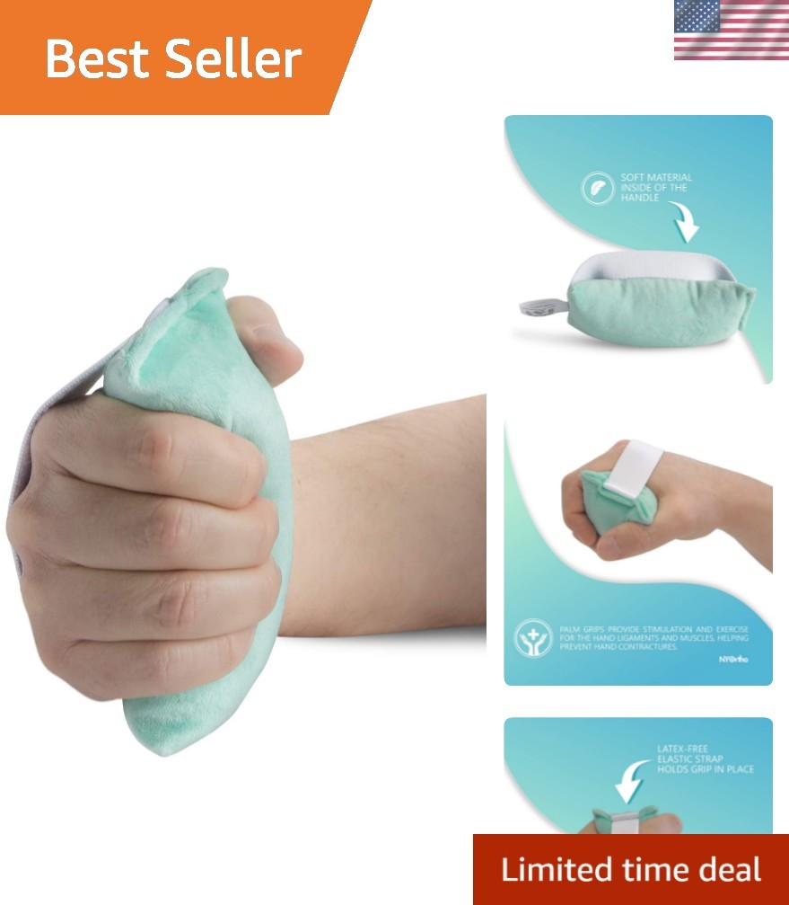Hand Contracture Cushion 5″ x 2.5″ – 1-Pack Palm Grip for Stroke Recovery & O…