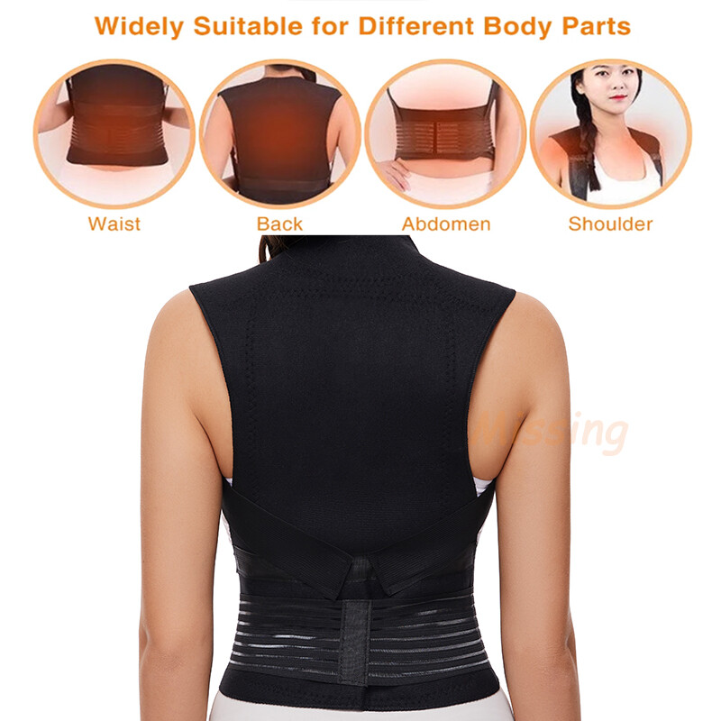 Self Heating Back Support Magnetic Heating Corrector Waist Brace Therapy Belt