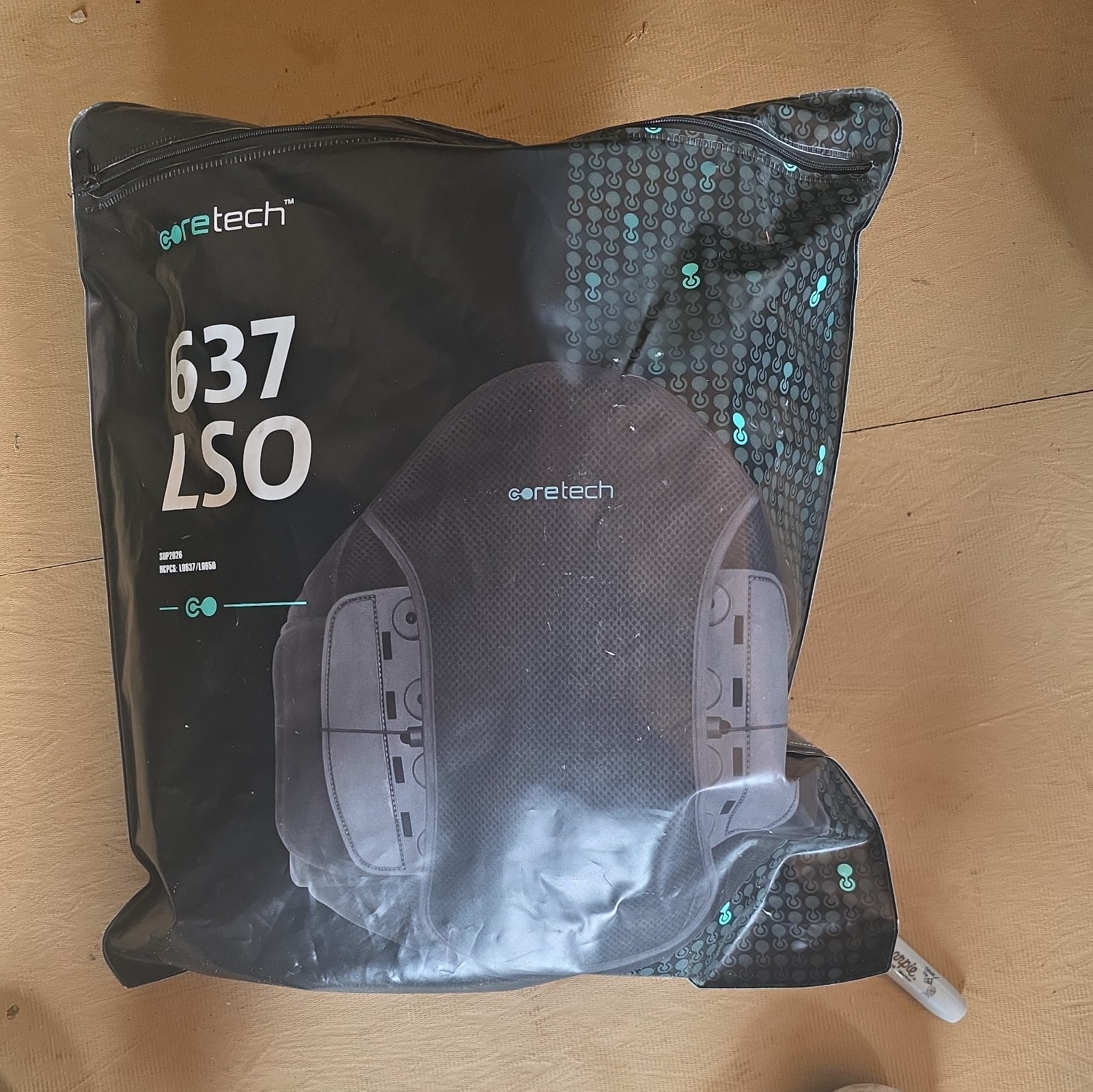Coretech 637 Adjustable Back Support Brace Lower Lumbar Pain