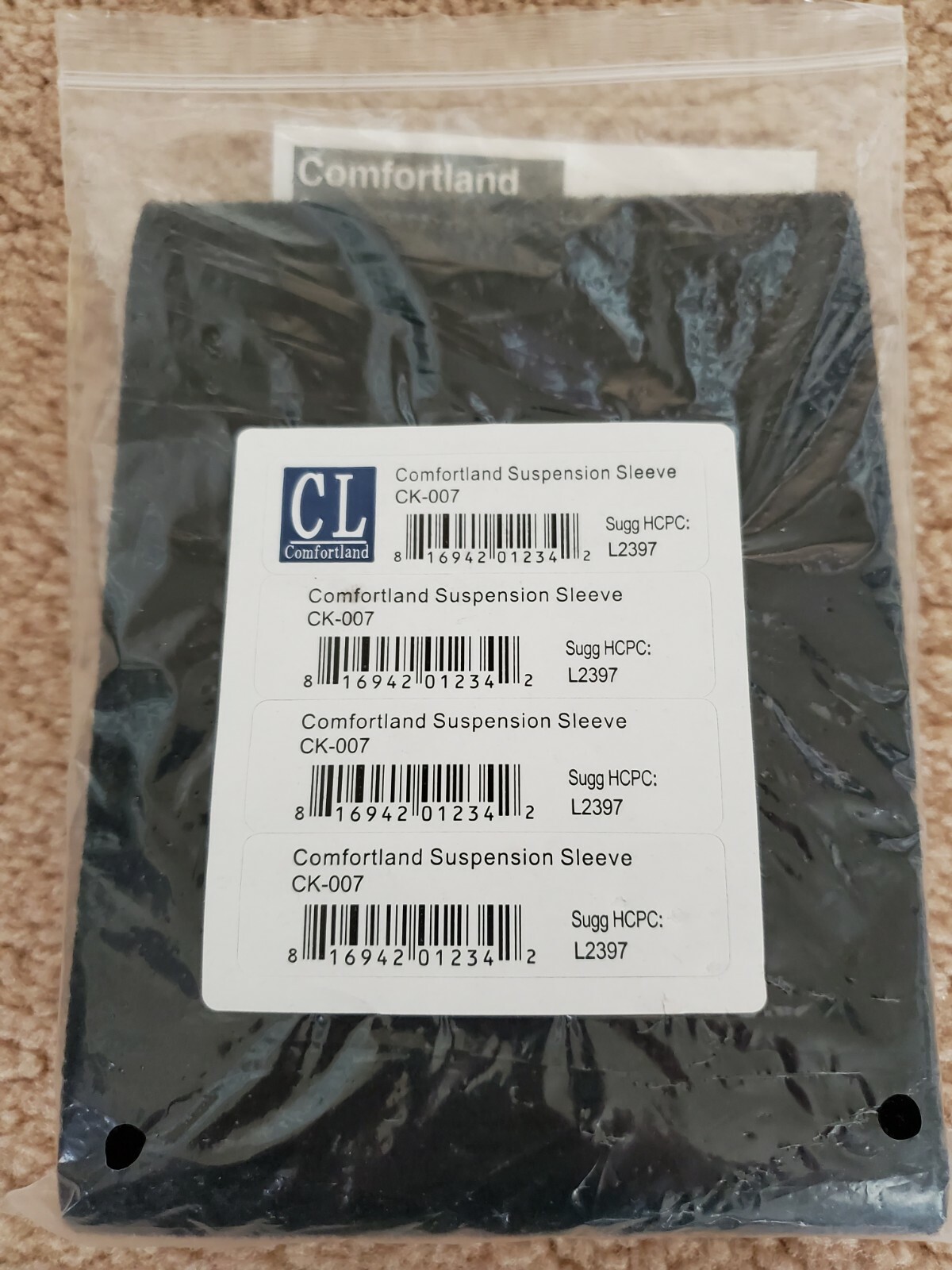 COMFORTLAND SUSPENSION SLEEVE KNEE BRACE CK-007 / NIB