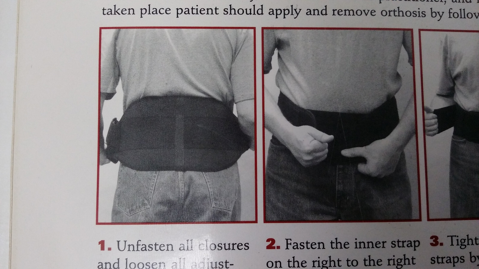 OTC LumboTek Lumbosacral Support with 11 Back Inserts, XL, Black, (2895-BL11-XL)