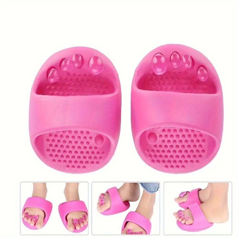 Lightweight Robust Reliable Dependable A Pair of Silicone Toe-Separated Slippers
