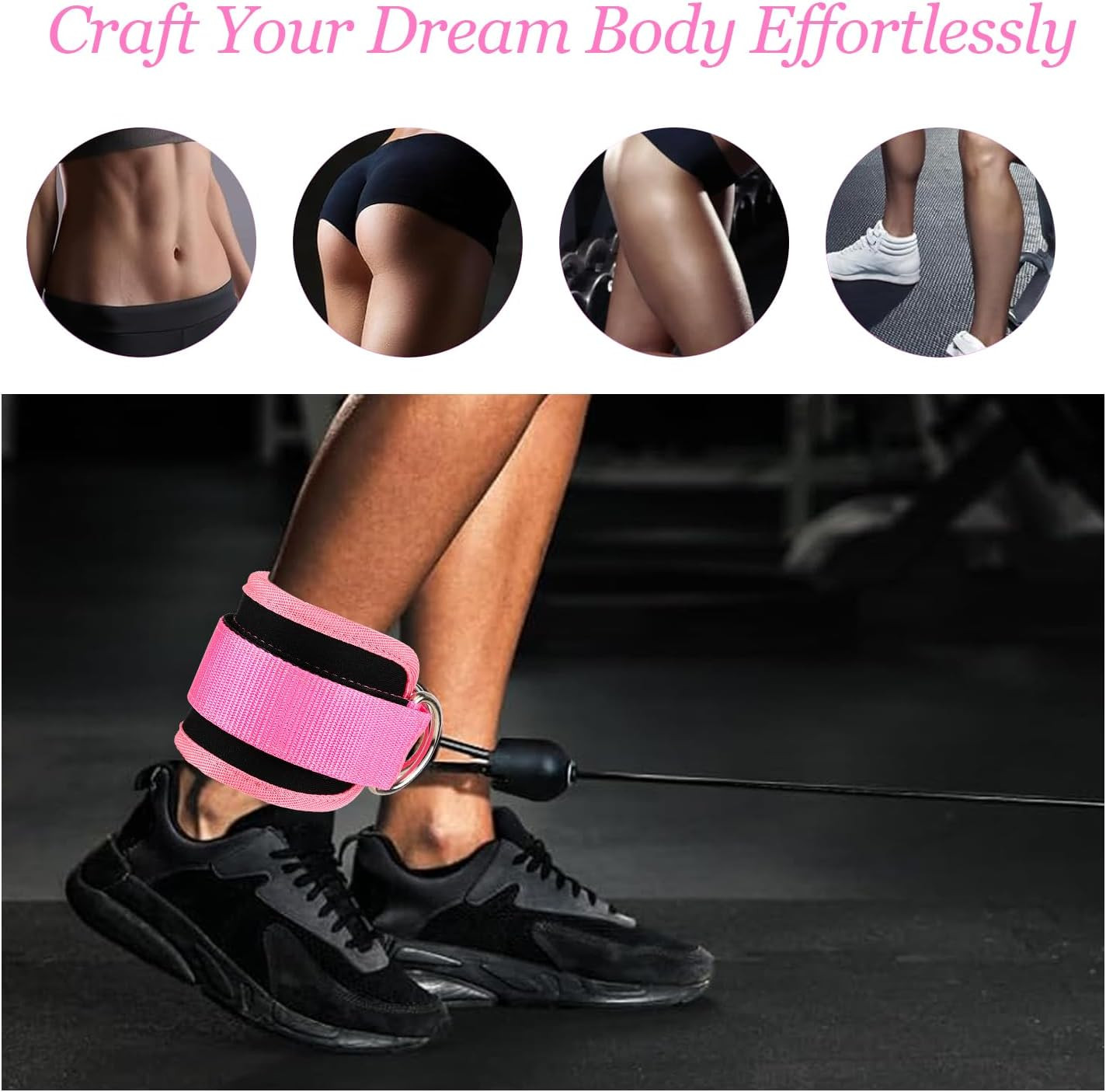 Ankle Straps for Cable Machines Cable Kick Back Ankle Straps Kickback Ankle Stra