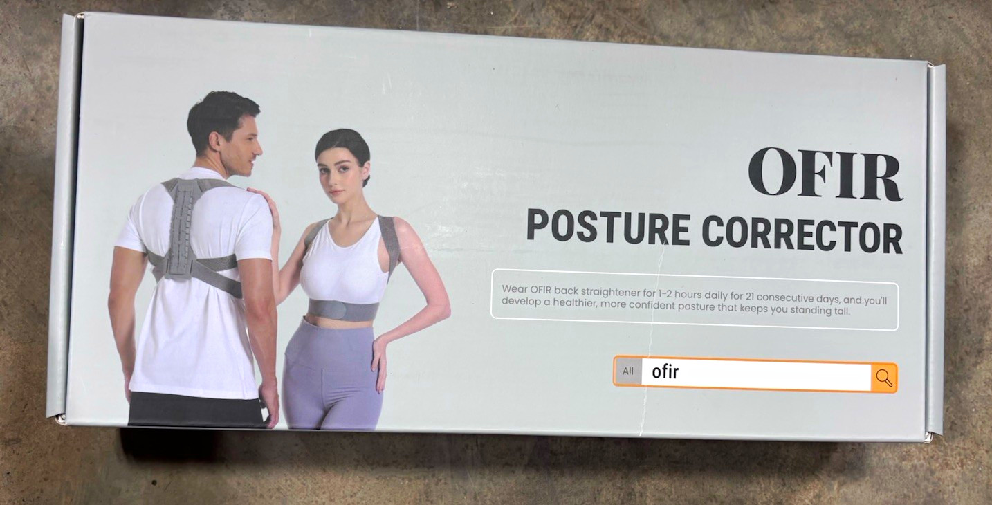 OFIR Posture Corrector Back Brace, Gray, Unisex, Size All, Posture Support
