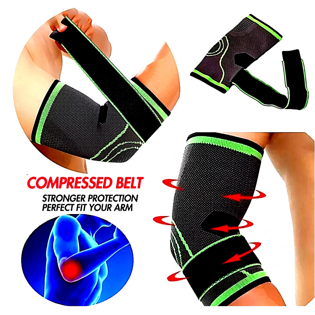 2Pcs Coderas de Compresion para Deportes Elbow Support Protector Brace Sleeve Me
