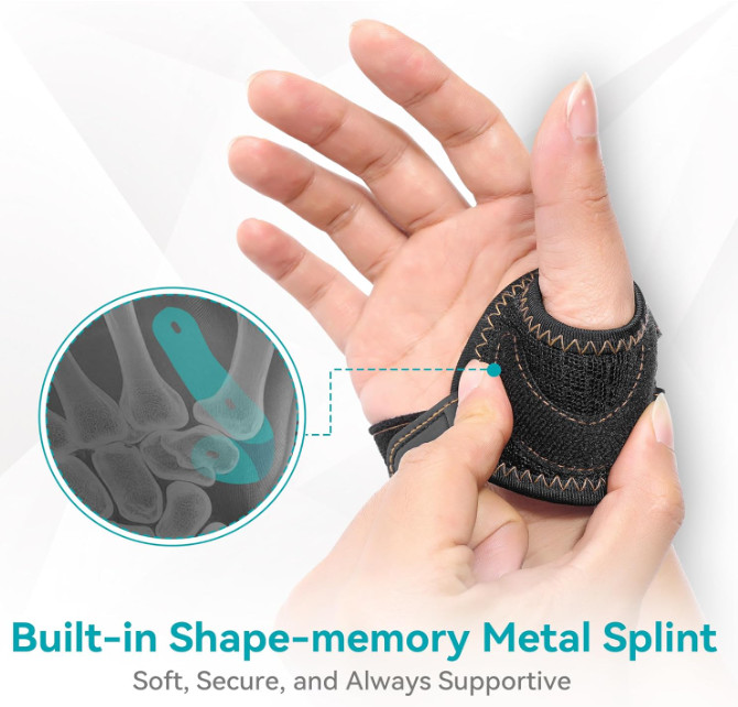 Thumb Brace CMC Joint Protector Orthopedic Support Wrist Immobilizer Gym Sport