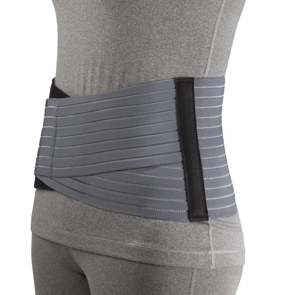 OTC Lumbosacral Support for Women, 7-Inch Lower Back, Select Medium, Grey