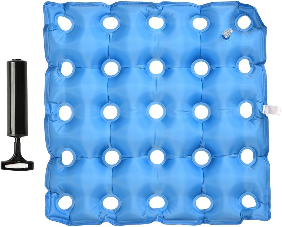 TURNSOLE Waffle Cushion for Pressure Sores Chair – 1 Count (Pack of 1), Blue