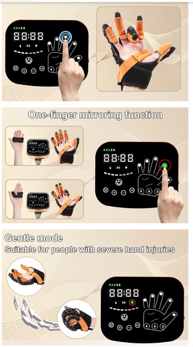 MZU Upgraded version of rehabilitation robot gloves,finger and hand exercise …