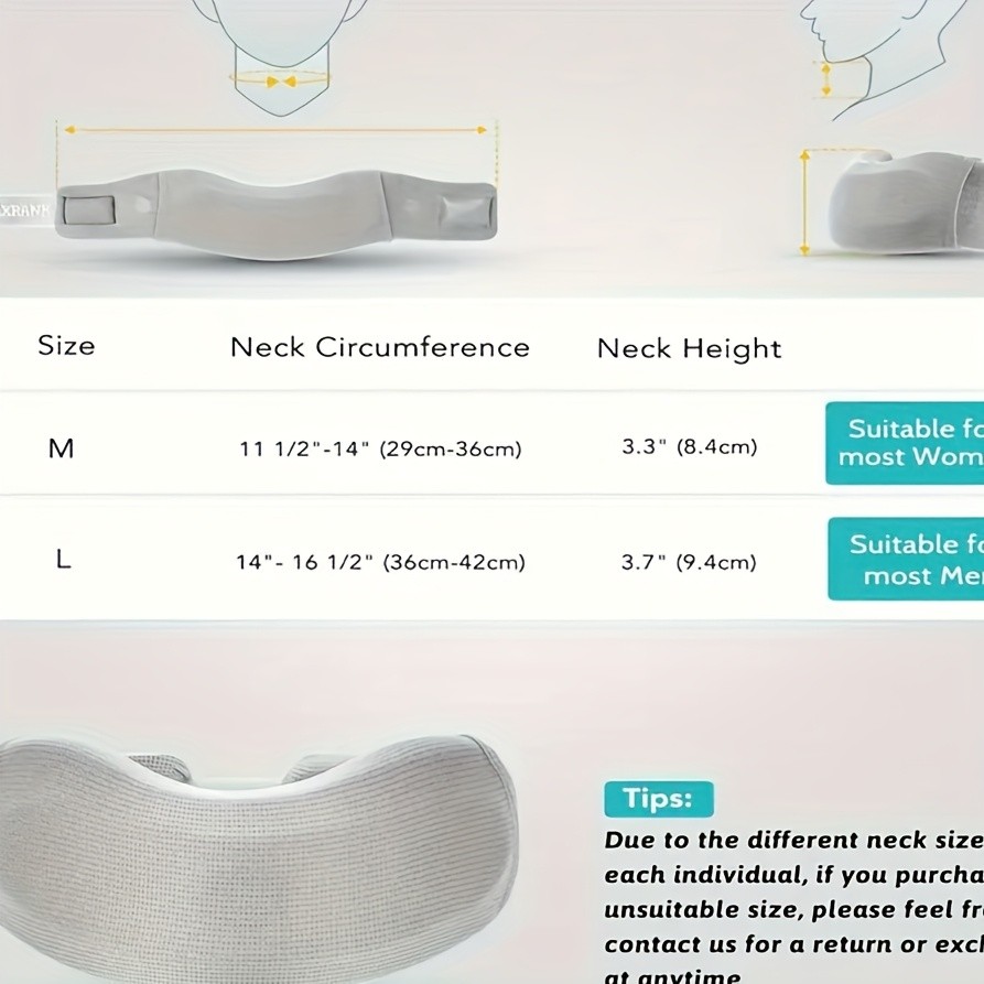 1 Adjustable Posture Corrector Neck Brace – Breathable Cooling Fabric with…