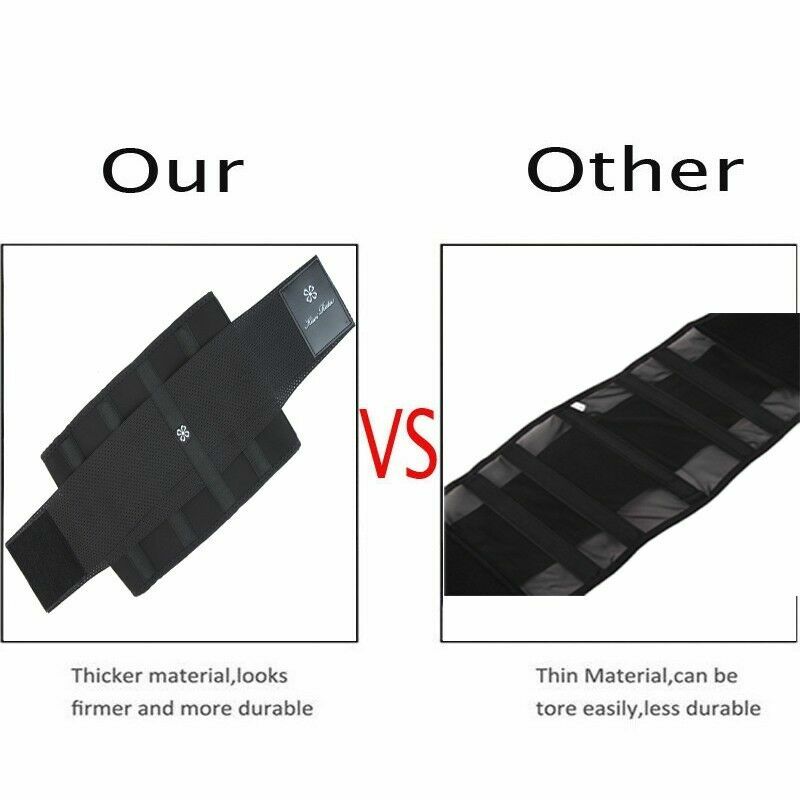 Slimming Body Shaper Mens Neoprene Waist Trimmer Belt Trainer Sauna Sweat Girdle