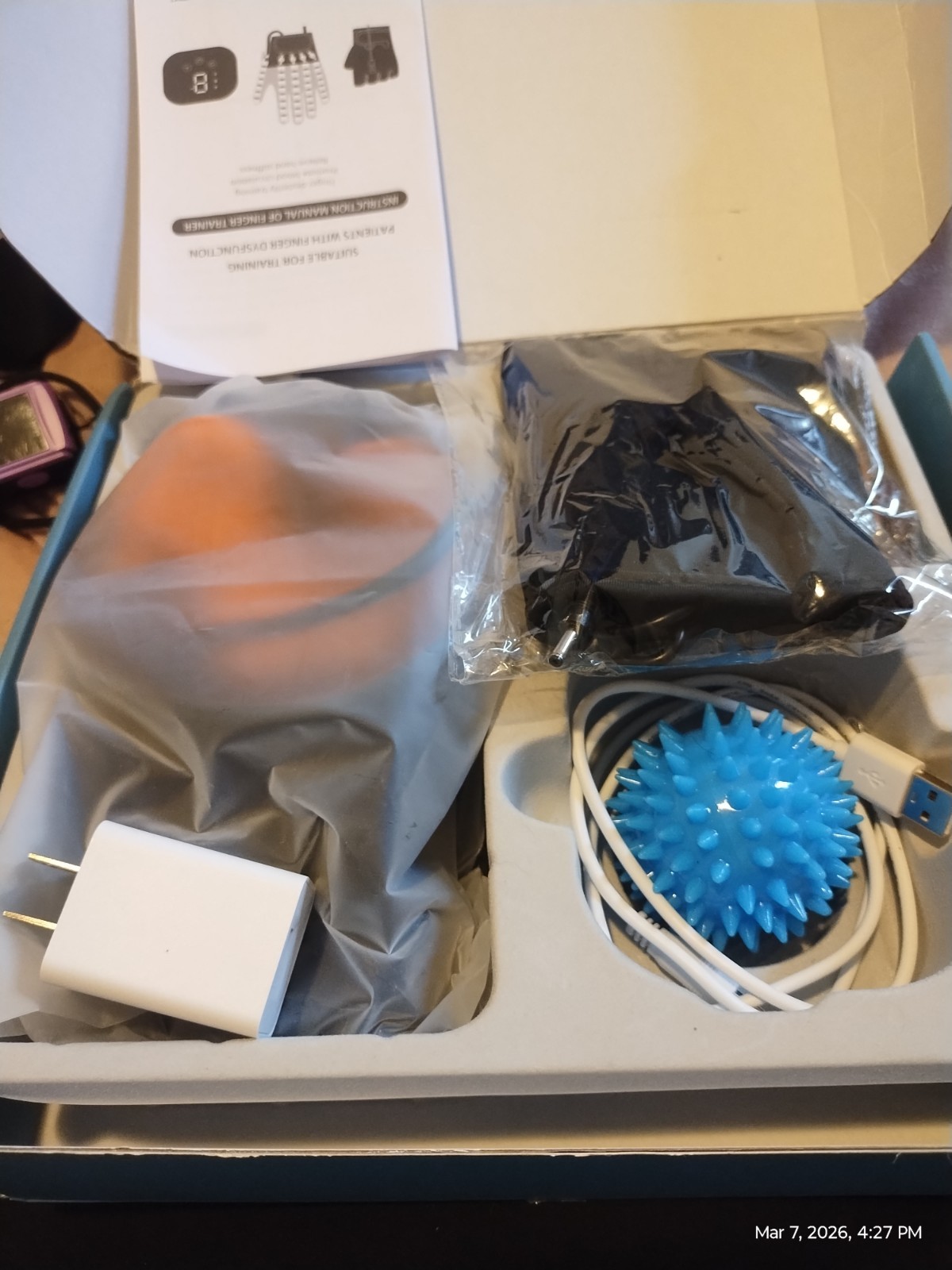 Rehabilitation Robotic Gloves for Stroke Rehab,Arthritis, Large For Left Hand
