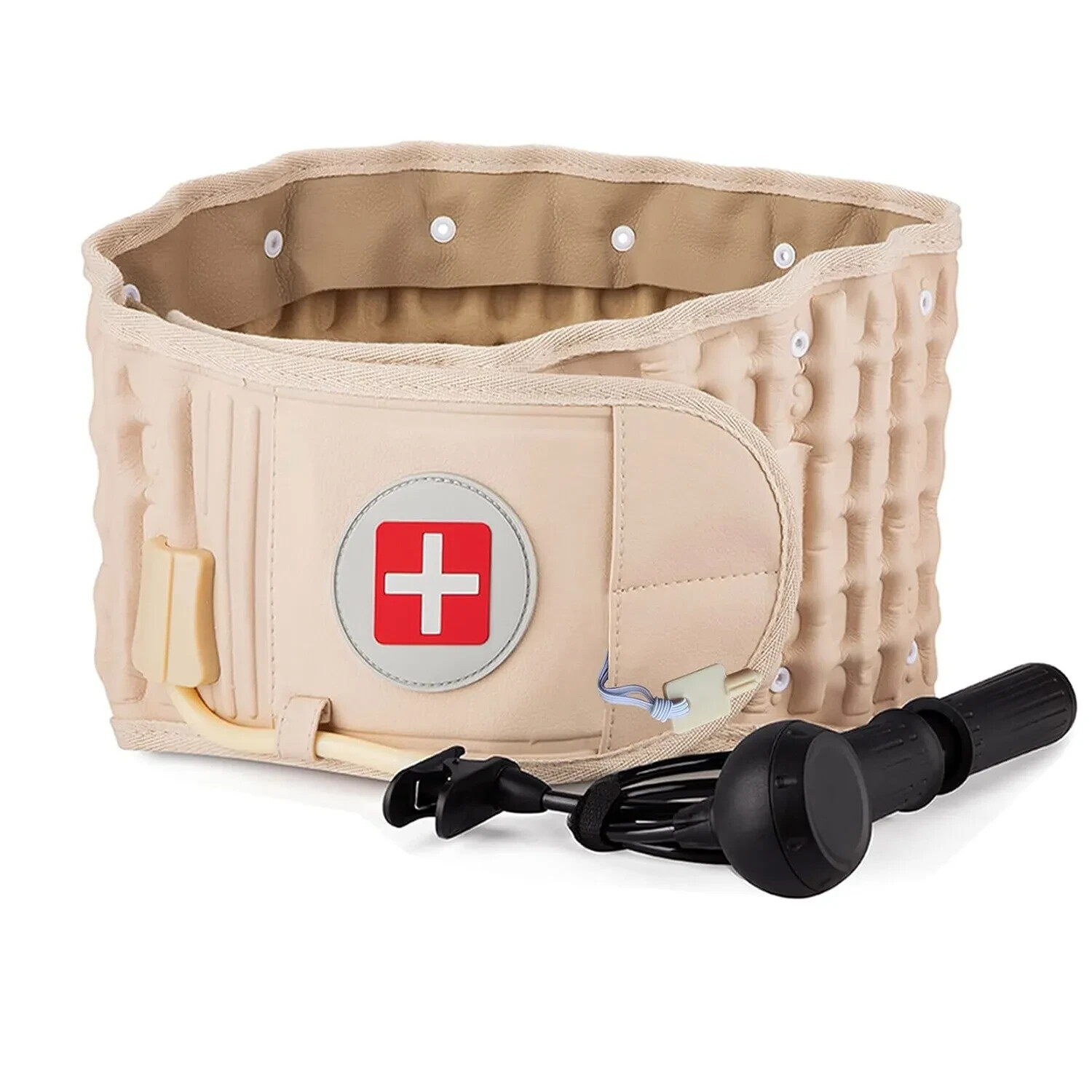 Decompression Belt Back Brace Lumbar Spinal Support & Extender Belt Air Traction