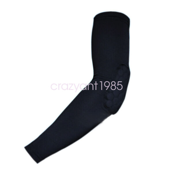 Kids Adult Sport Basketball Cycling Padded Arm Hand Elbow Sleeve Brace Support