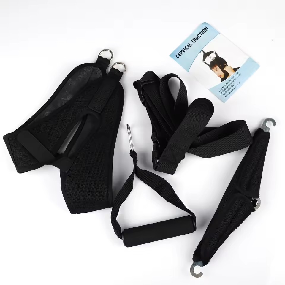 Cervical Neck Traction Device Over Door Stretch pa Relief Decompression Strap
